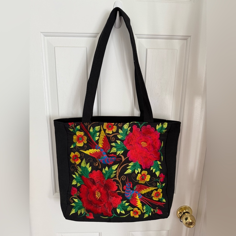SHEIN Hippie Embroidered Tote Bag Pre Owned